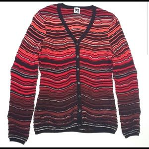 Red and Black Missoni Cardigan Size 44
